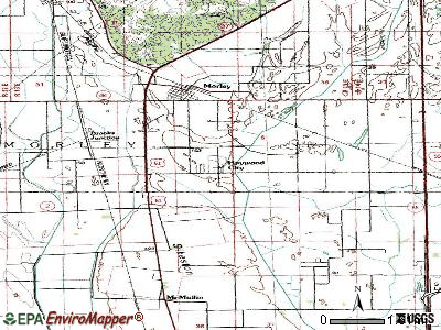 Haywood City topographic map