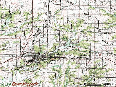 Homestead topographic map