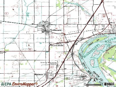 Hume topographic map