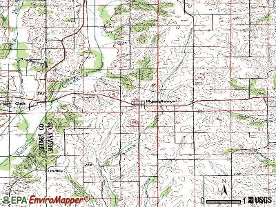 Humphreys topographic map