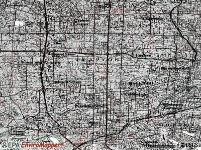 Huntleigh topographic map