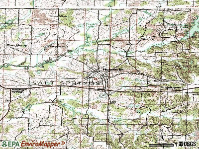 Huntsville topographic map