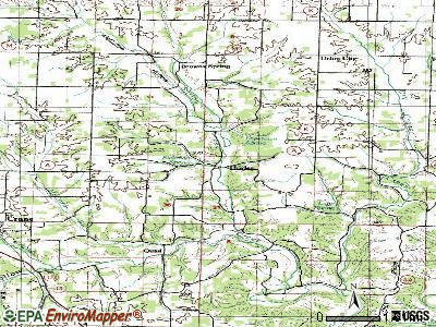 Hurley topographic map