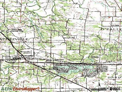 Josephville topographic map