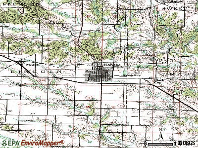 Kahoka topographic map