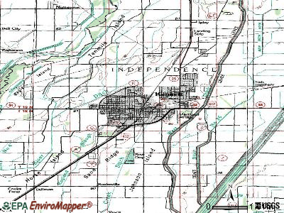 Kennett topographic map