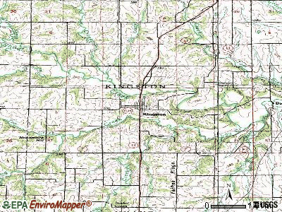 Kingston topographic map