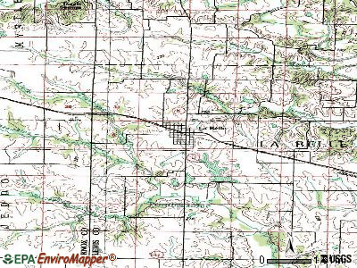 La Belle topographic map