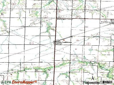 Laddonia topographic map