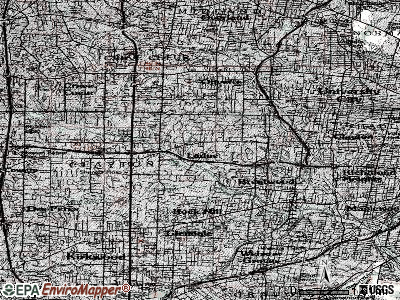 Ladue topographic map