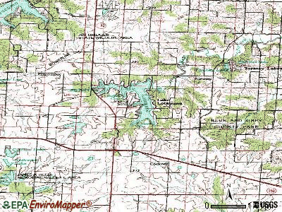 Lake Lotawana topographic map