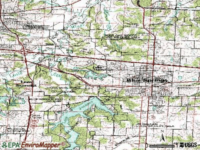 Lake Tapawingo topographic map