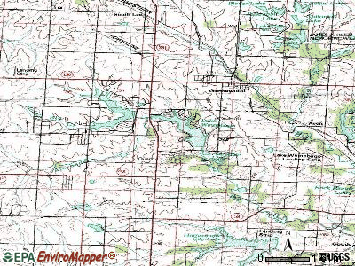 Lake Winnebago topographic map