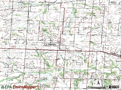 La Monte topographic map