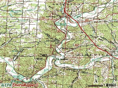 Lanagan topographic map