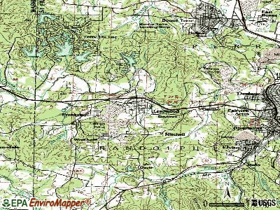 Leadwood topographic map