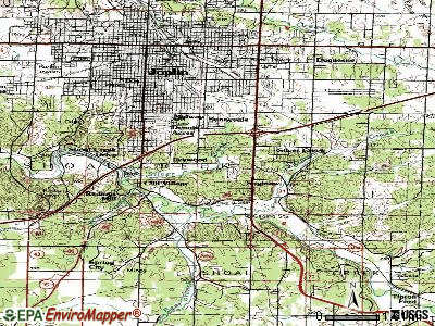 Leawood topographic map