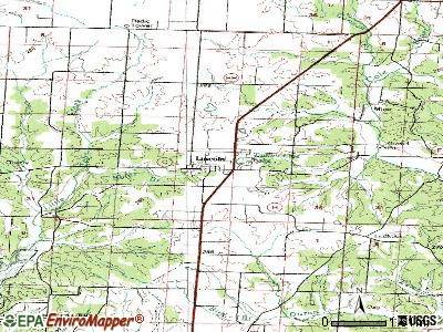 Lincoln topographic map