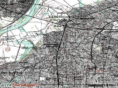 Maryland Heights topographic map