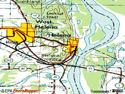Helena topographic map