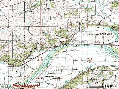 topographic maps of missouri. Missouri City topographic map