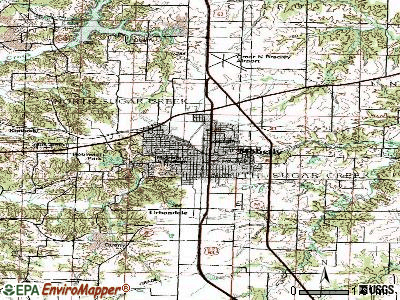 Moberly topographic map