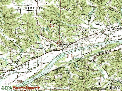 Mokane topographic map