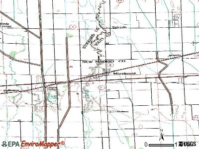 Morehouse topographic map