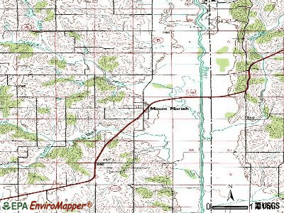 Mount Moriah topographic map