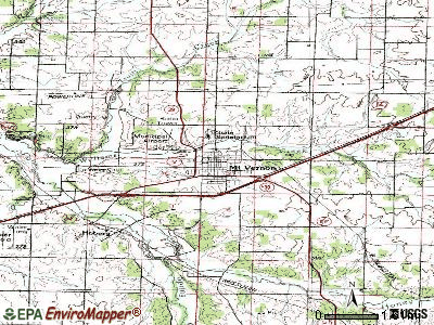 Mount Vernon topographic map