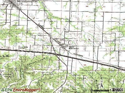 New Florence topographic map