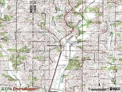 Newtown topographic map