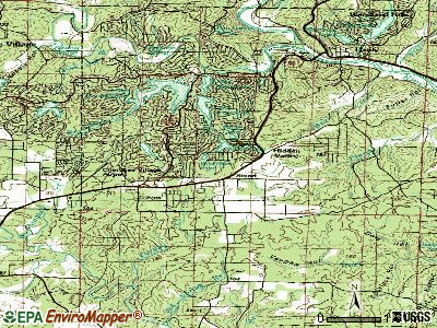 Highland topographic map