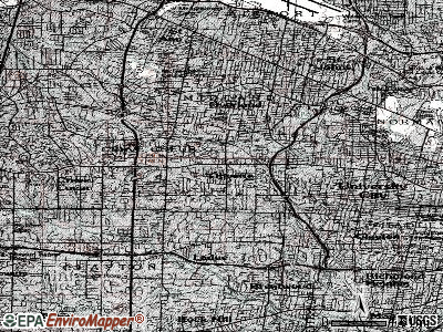 Olivette topographic map