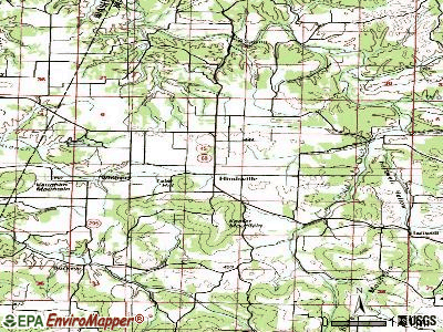 Hindsville topographic map