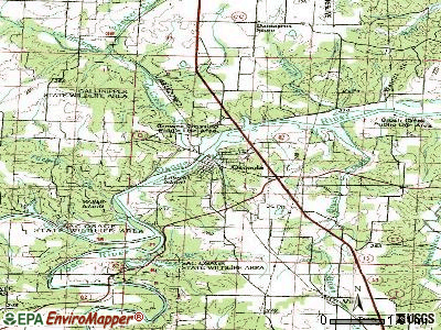 Osceola topographic map
