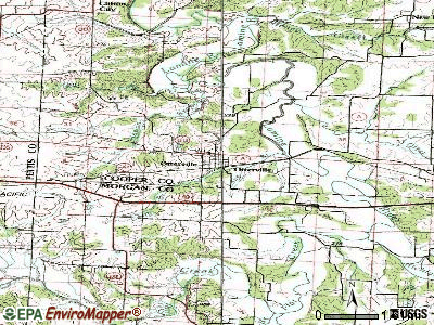 Otterville topographic map