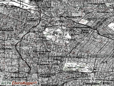 Pagedale topographic map