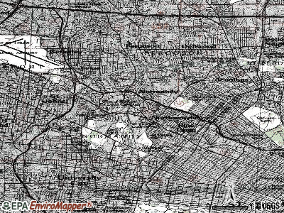 Pasadena Park topographic map