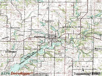 Plattsburg topographic map