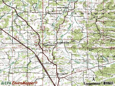 Pocahontas topographic map