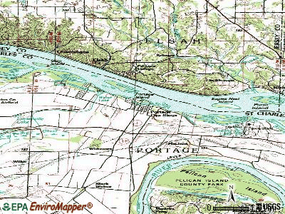 Portage Des Sioux topographic map