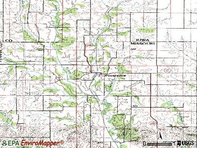 Powersville topographic map