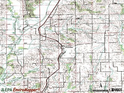 Purdin topographic map