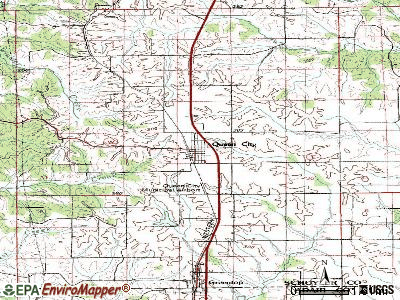 Queen City topographic map