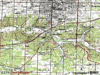 Redings Mill topographic map