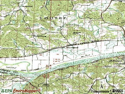 Rhineland topographic map