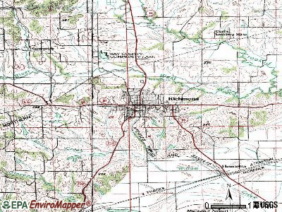Richmond topographic map