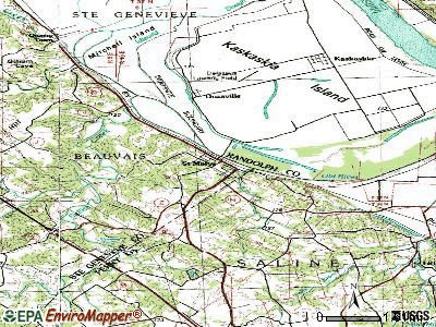 St. Mary topographic map
