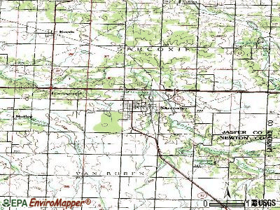 Sarcoxie topographic map